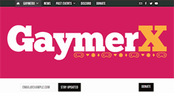 Desktop Screenshot of gaymerx.com